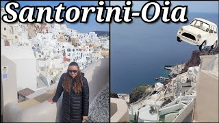 SANTORINI w lutym  Oia  Czarna plaża  Fira [upl. by Orlina]