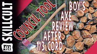 Council Tool Boys Axe After Cutting 13rd Cord of Firewood Review [upl. by Shirley]