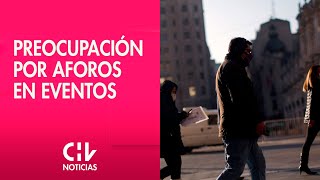 REDUCCIÓN DE AFOROS  Preocupación por eventos ante retroceso a fase 3  CHV Noticias [upl. by Iralam157]