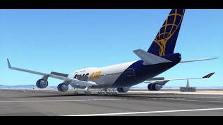 Boeing 747400 atlas air high speed rejected takeoff [upl. by Kyd719]