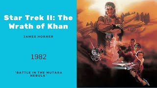 Star Trek II The wrath of Kahn  Battle in the Mutara Nebula  James Horner 1982 [upl. by Naziaf]