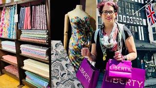 I went fabric shopping at Liberty London Colorful prints fabric haul [upl. by Woolcott]