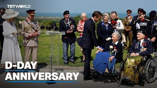 World leaders commemorate 80th anniversary of DDay landings [upl. by Ayim139]