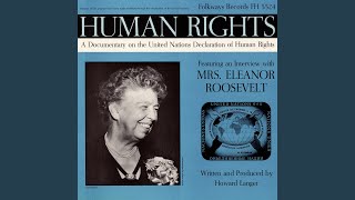 Interview With Mrs Roosevelt With Howard Langer Interview Continued [upl. by Elsey]