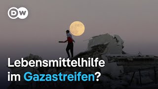 Wie viel Lebensmittelhilfe kommt an im Gazastreifen  DW Nachrichten [upl. by Aivatahs]