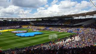 Fratelli dItalia at Toulouse Euro 2016  Italy vs Sweden [upl. by Egin]