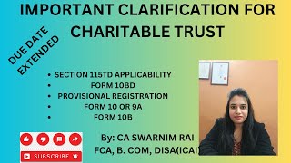 IMPORTANT CLARIFICATION ON TRUST REGISTRATION FORM 10BD FORM 10B FORM 10 amp 9A DUE DATE EXTENDED [upl. by Lynnette]