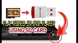 How to Play Video In DVD Player Using SD Card [upl. by Acinomahs]