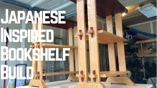 Japanese Inspired Bookshelf 3 AWESOME Types of Joinery How To  Woodworking [upl. by Calisa445]