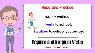 Regular and Irregular Verbs  KIDS Practice I ReadRepeatAnswer I with Teacher Jake [upl. by Lertnahs26]