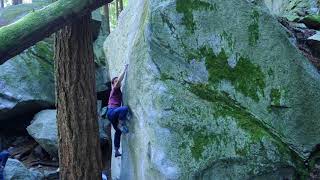 Squamish Bouldering Superdyke V3 [upl. by Nnayelsel]