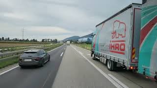 DAF XF530 Fahrt Schaffhausen nach Steffisburg BE  Ausfahrt Schöftland bis Ausfahrt Wangen a d Aar [upl. by Wilkie]