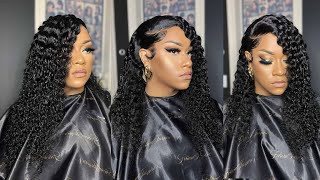 SIMPLE EASY DIY  Removable Deep Wave Lace Closure Wig  Beauty Supply Hair [upl. by Raveaux762]