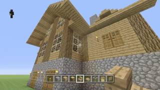 Minecraft Construction Handbook Wooden House Tutorial 3 [upl. by Noraha128]