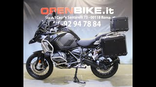 BMW R 1250 GS ADVENTURE TRIPLE BLACK EURO 5 Anno 072022 Km 10100  wwwopenbikeit [upl. by Thatch]