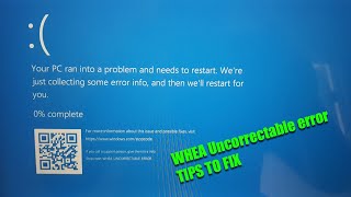 How to Fix a WHEA Uncorrectable Error in Windows 10  Windows Hardware Error Architecture ✔ [upl. by Llehsad]