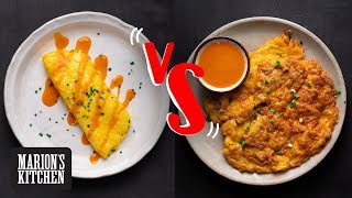 How to French Omelette vs Thai Omelette  Marions Kitchen [upl. by Ardnael639]