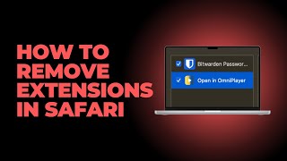 How to Remove an Extension in Safari on Mac [upl. by Wilma]