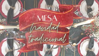 MESA NAVIDAD tradicional🎄  Primera propuesta de mesa navideña  Ideas para recibir invitados 😊 [upl. by Adnwahsat]