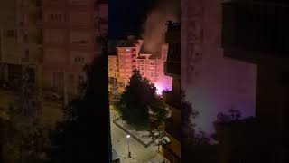 Alarma vecinal por un nuevo incendio de contenedores en Palma [upl. by Airtemad627]