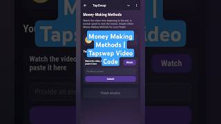 Money Making Methods  Tapswap Video Code [upl. by Gish]