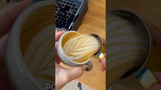 Subscribe for daily Latte Art Tutorials and tips 🙌 specialtycoffee latteeart [upl. by Ecnerual]