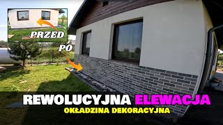 😱 NAJPROSTSZA ELEWACJA W POŁOŻENIU czyli AMK OKŁADZINA DEKORACYJNA 😍 PROSTY I SZYBKI MONTAŻ [upl. by Lenneuq]