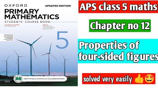 Chapter 12  Properties of four sided figures  Lesson 1  Oxford primary mathematics book 5 [upl. by Anilah272]