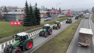 Brzesko Protest rolników  9 luty 2024 r [upl. by Diet124]