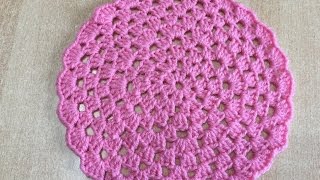 Tuto rond granny au crochet [upl. by Owen]