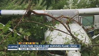 Estes Park Police chief survives plane crash [upl. by Anaujal688]