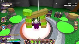 Getting Level 1M In legend of the bone sword rpg  ROBLOX [upl. by Cheung]