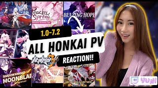 NEW CAPTAIN REACTING TO ALL HONKAI PVs  Honkai Impact [upl. by Balac381]