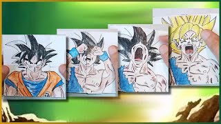 🔥⚡ Tutorial Goku super saiyan transformation endless card [upl. by Anaugal]