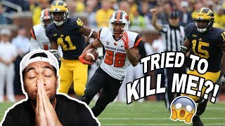 catching a punt in college football scariest thing ever [upl. by Zurc176]