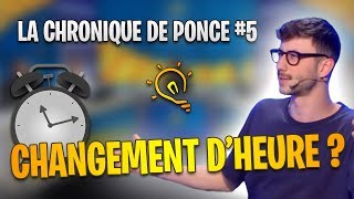 POUR OU CONTRE LE CHANGEMENT DHEURE   LA CHRONIQUE DE PONCE 5 sur LESTREAM [upl. by Faunia]