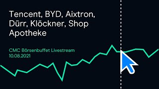 Tencent BYD Aixtron Dürr Klöckner Shop Apotheke LivestreamMitschnitt [upl. by Elletsyrk445]