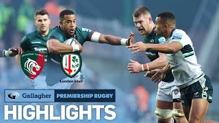 Leicester Tigers v London Irish  HIGHLIGHTS  Tryfest in Leicester  Gallagher Premiership 202223 [upl. by Hulda]