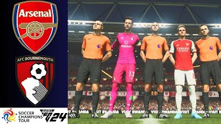 ARSENAL  BOURNEMOUTH  SOCCER CHAMPIONS TOUR 2024  EA SPORTS FC 24 [upl. by Nilorac]