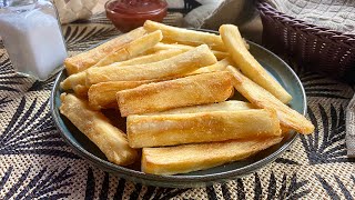 Cómo Hacer Yuca Frita [upl. by Jocko637]