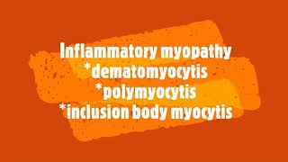 Inflammatory myopathy dermatomyositis polymyositis inclusion body myositis [upl. by Aneer]