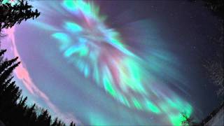 Coronal aurora over Fairbanks Alaska January 22 2012 [upl. by Dru32]