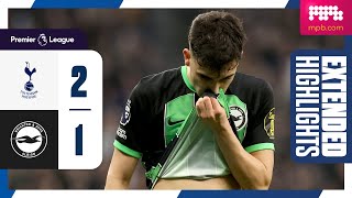 Extended PL Highlights Tottenham 2 Brighton 1 [upl. by Arotal481]