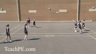 Netball Drill  Group Play  Decision Making  Triangle [upl. by Knight725]