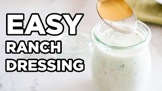 Homemade Ranch Dressing  Easy Salad Dressings by MOMables [upl. by Leeke238]