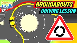 FULL DRIVING LESSON IN ROUNDABOUTS [upl. by Ralyks585]