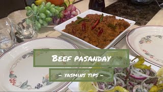 Beef pasinde pasanday gosht masala Pakistani style  Urdu recipe with English text [upl. by Collier]