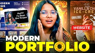 My First Graphic Design Portfolio  Exciting Client Work  Insider Tips Free Website Tutorial 🚀 [upl. by Ydnec]