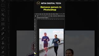 Remove person In Photoshop shortvideo nitaidigitaltech photography photoshop [upl. by Torrin]