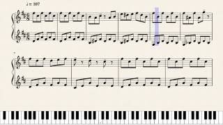 Fallen Down Reprise  Undertale  Sheet Music [upl. by Akkina]